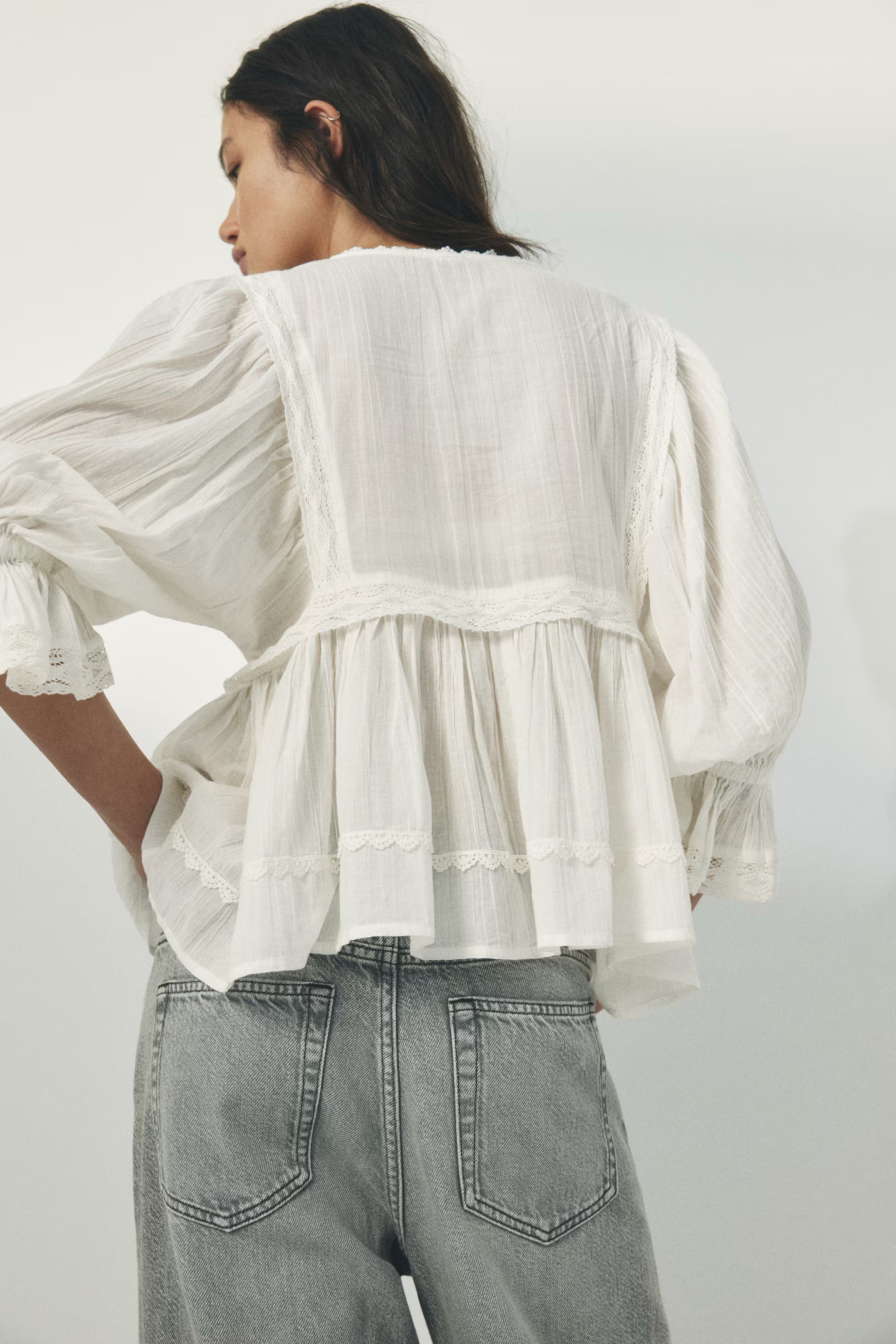 Cotton Lace Blouse