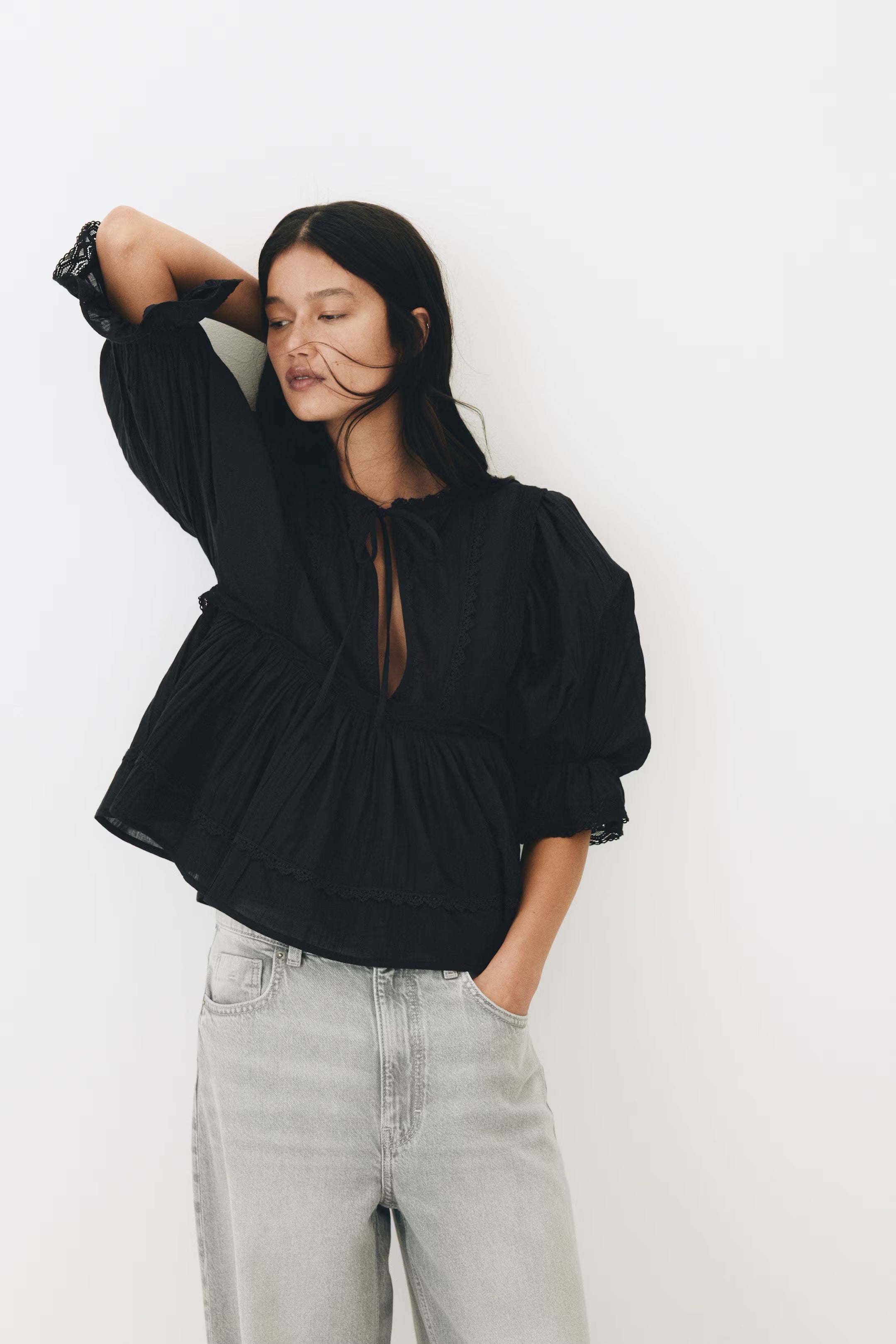 Cotton Lace Blouse