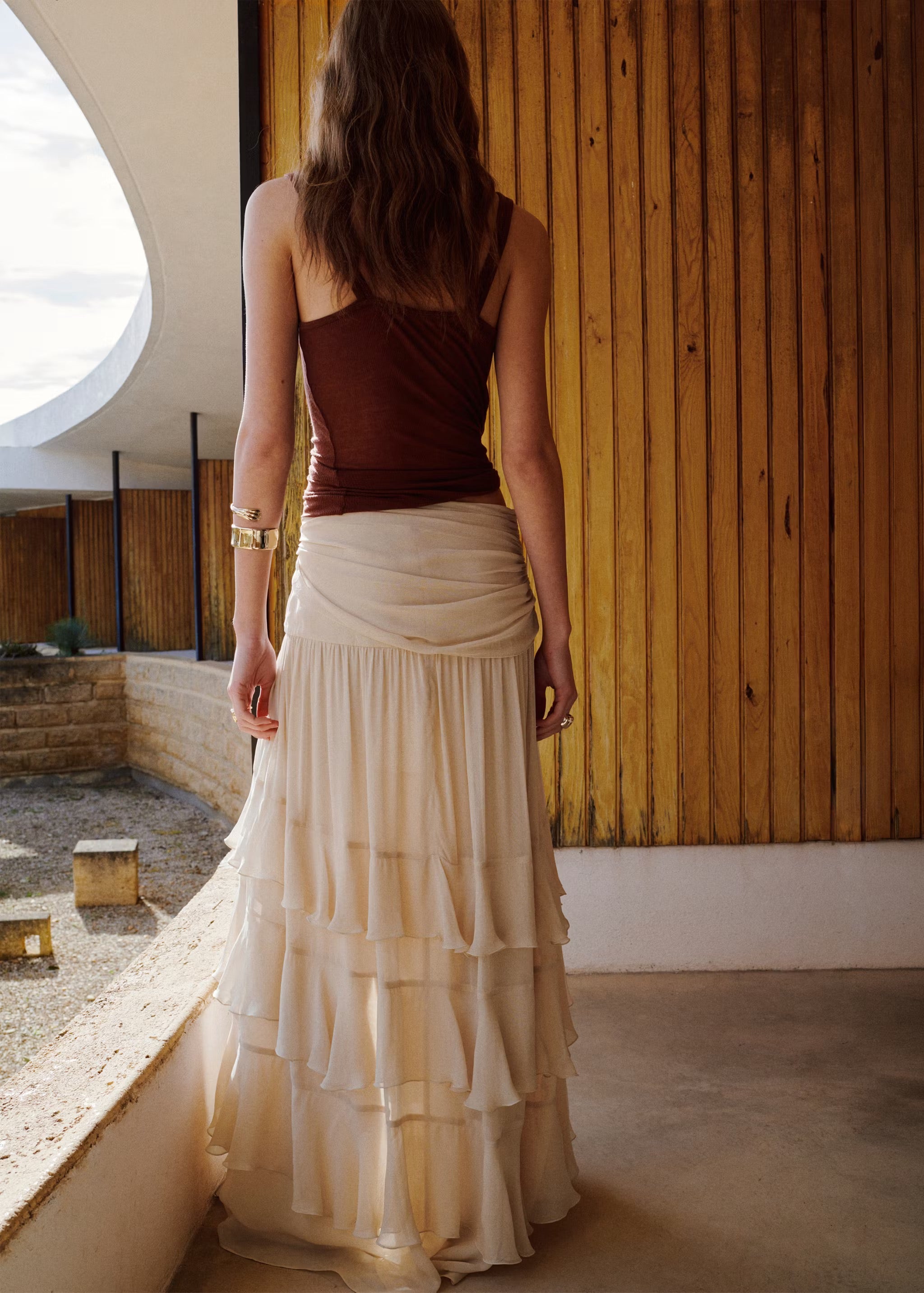 Ruffle Tie skirt