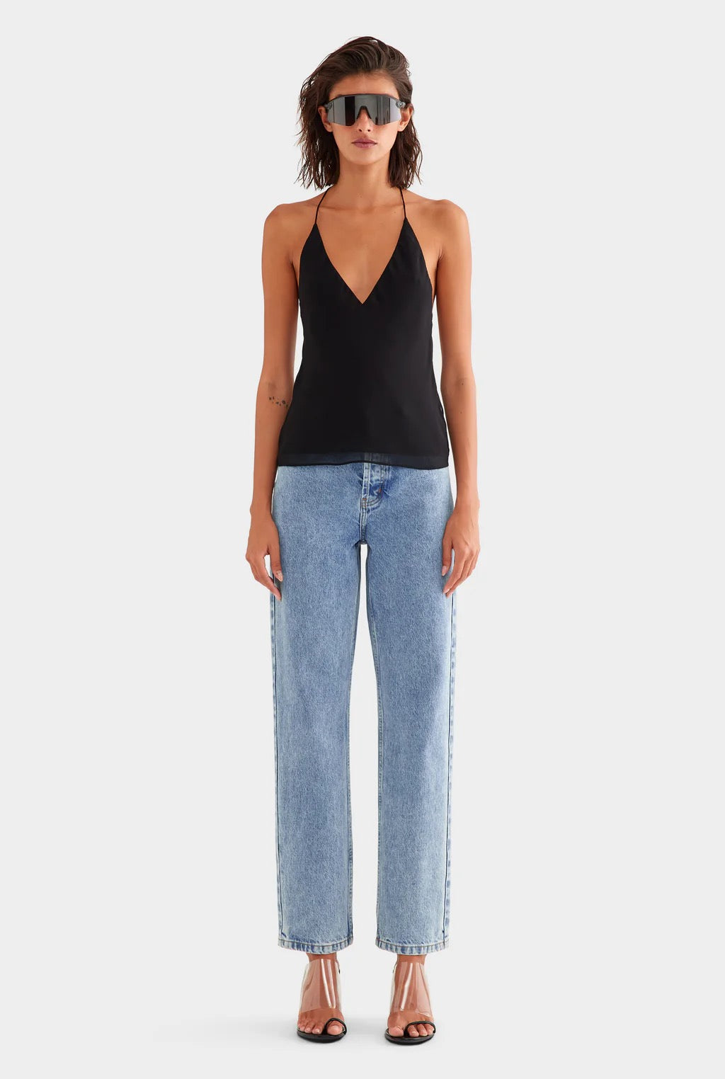 Cross Back Silk Cami