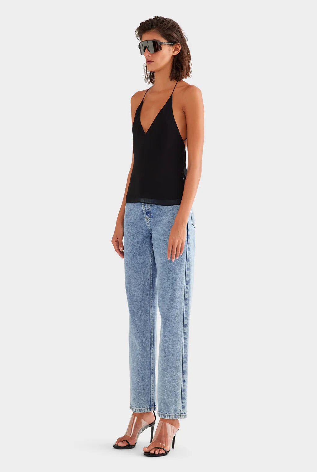Cross Back Silk Cami