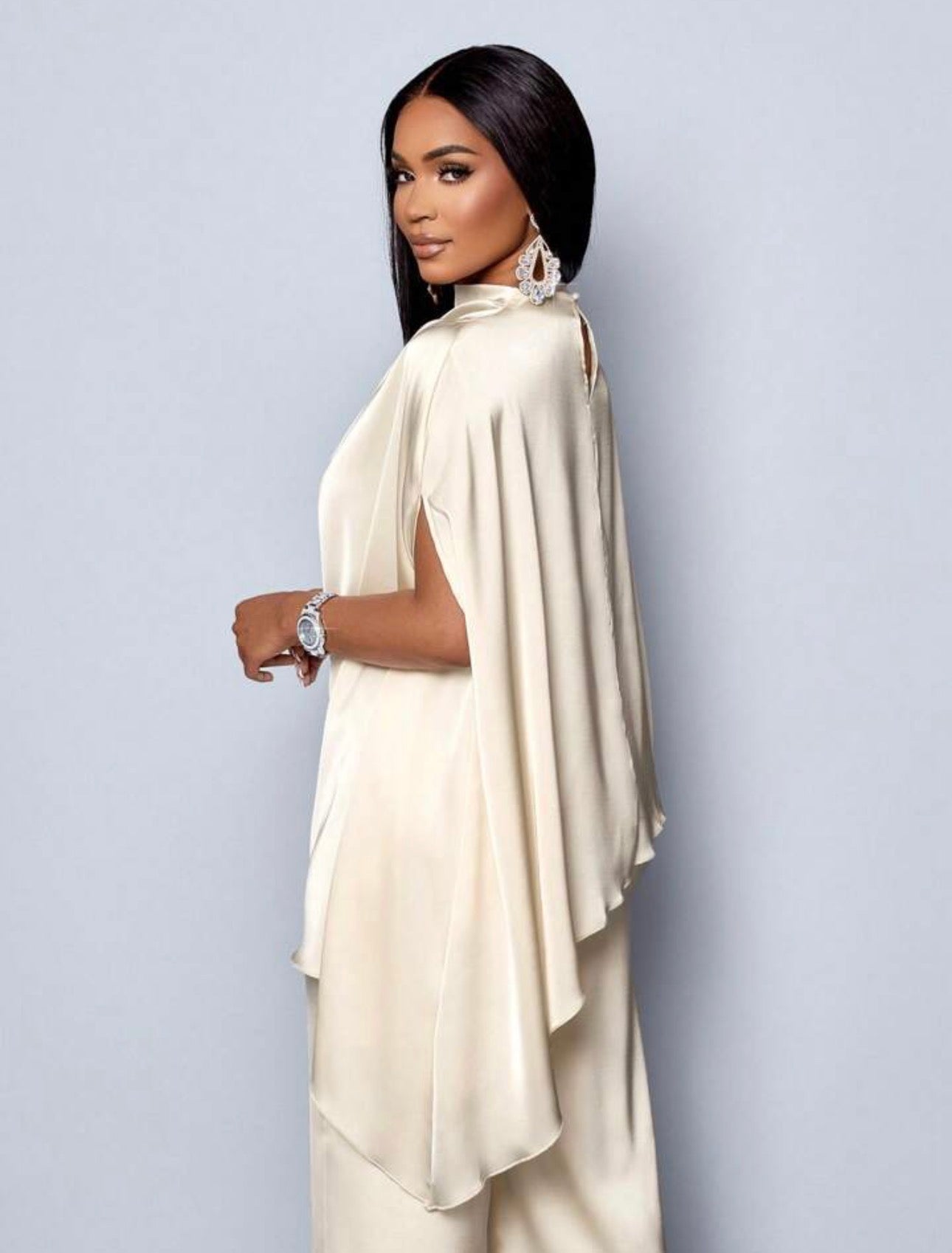 Satin Batwing Set