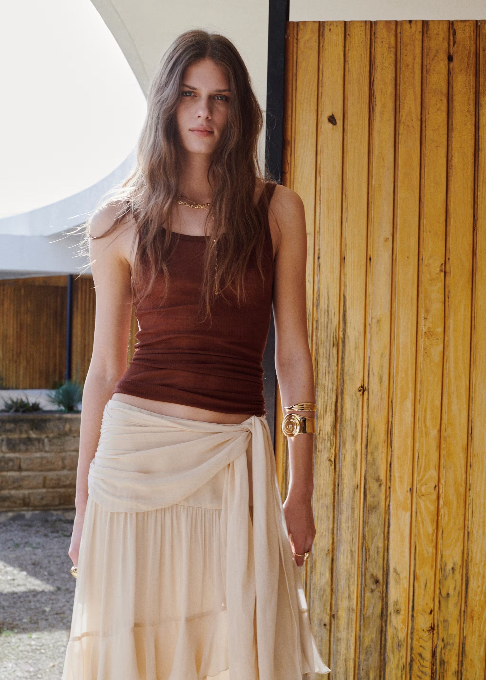 Ruffle Tie skirt