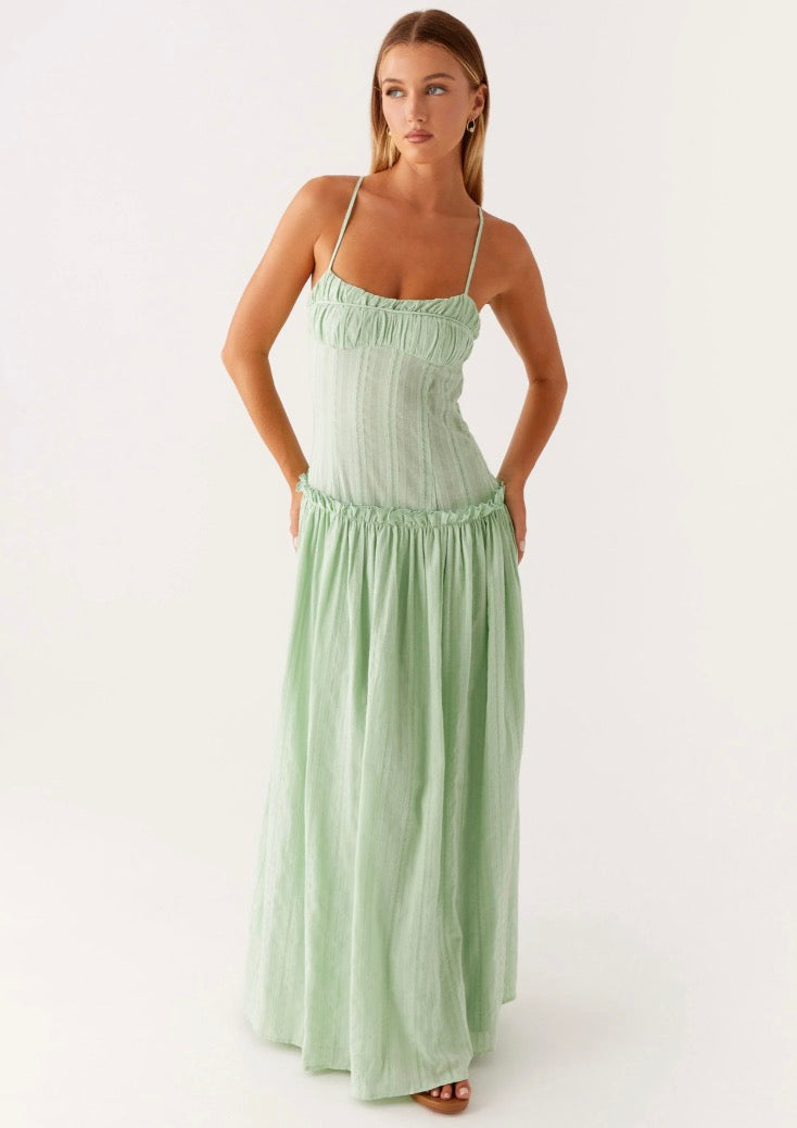 Jacinda Drop Waist Maxi Dress